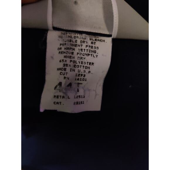 VINTAGE Sears Coverall Roebucks Navy Blue Long Sleeve Zip Button Coveralls 44T - Picture 12 of 12